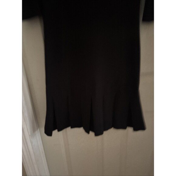 Zara basic black dress Size Medium With Pleat Skirt - Picture 2 of 5
